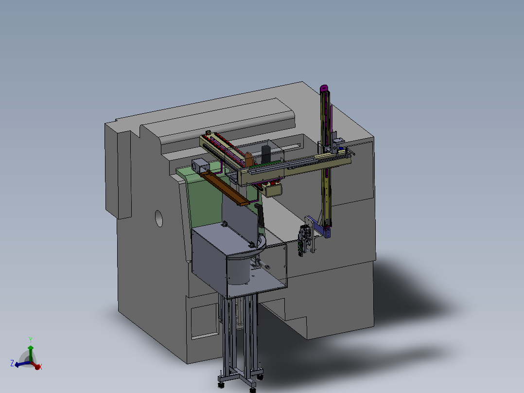 自行车链珠盘自动上下料机械手