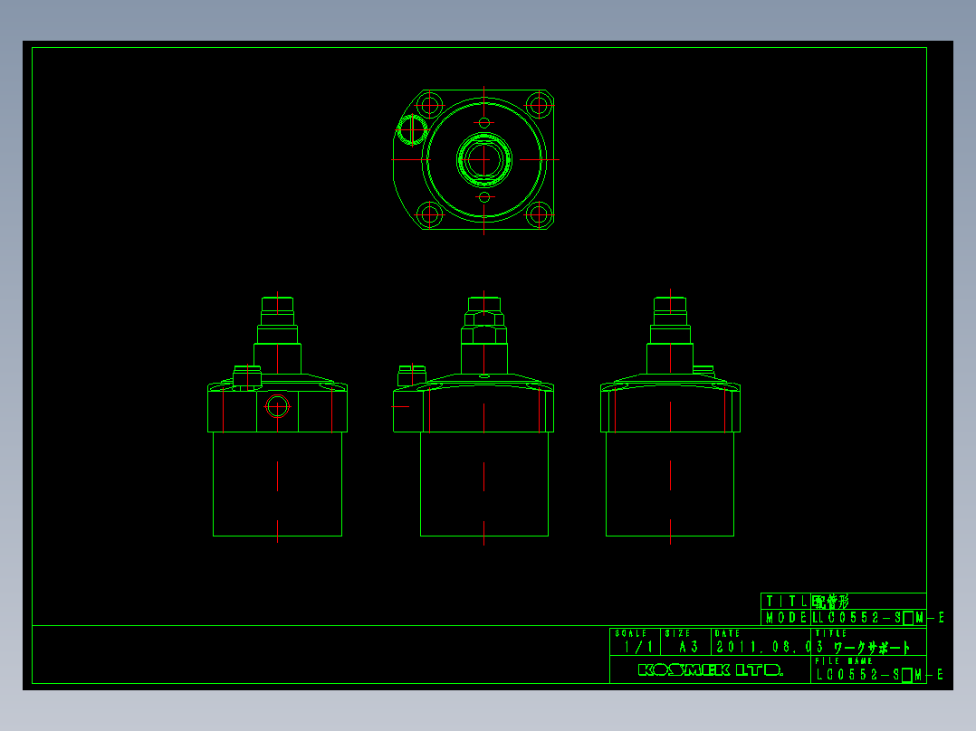 KOSMEKLC0552-SxM-E多系列多零件图纸模型多系列多零件图纸模型