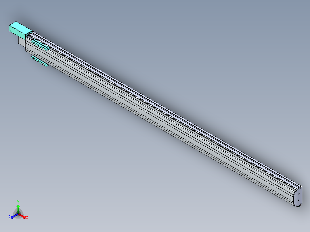 威洛博VBF同步带传动一般环境VBF14-L45-S2200-BR-ZP40-C3主视图
