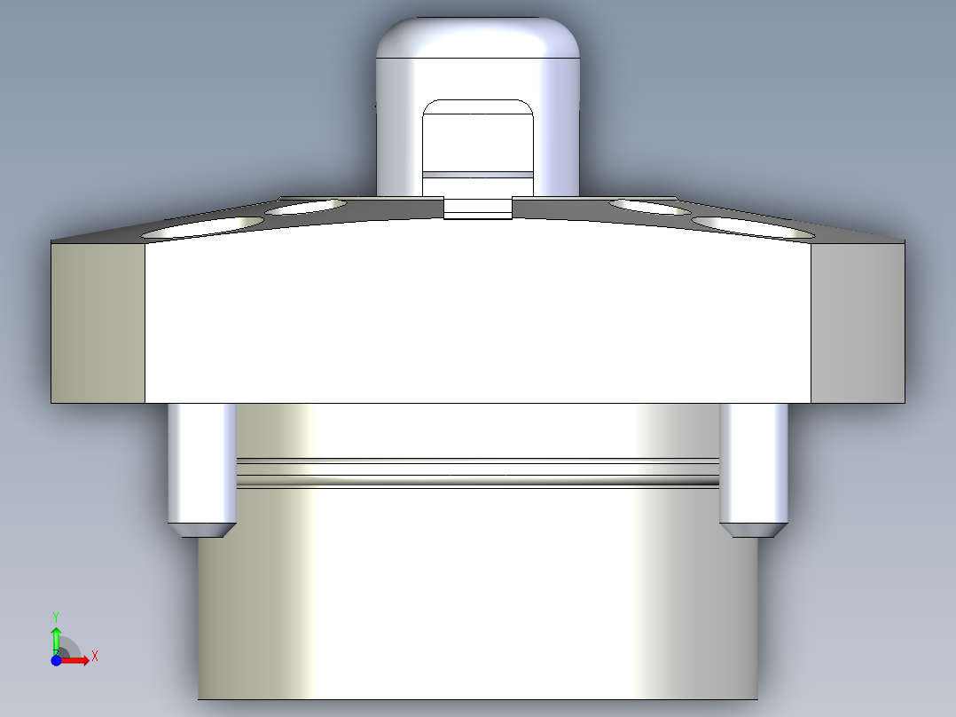 KOSMEKSFK2150-GN多系列多零件图纸模型前视图