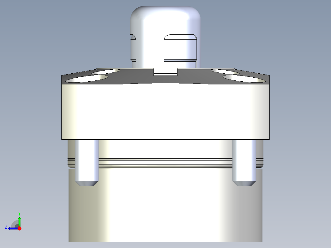KOSMEKSFK2150-GN多系列多零件图纸模型右视图
