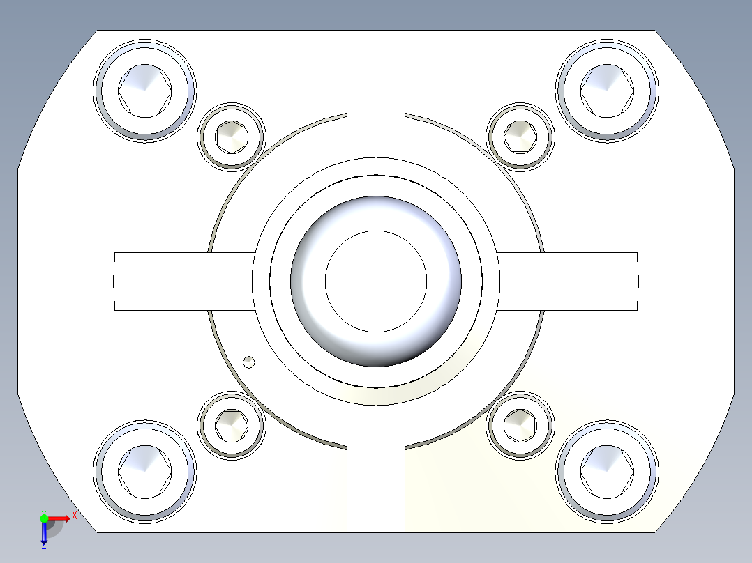 KOSMEKSFK2150-GN多系列多零件图纸模型俯视图