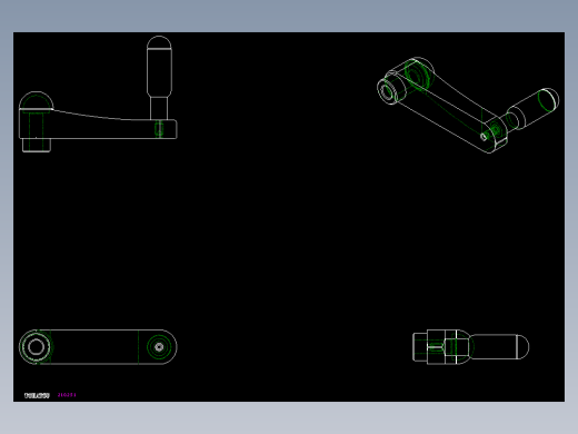 人體工學型把手EKH-2D多系列多零件图纸模型