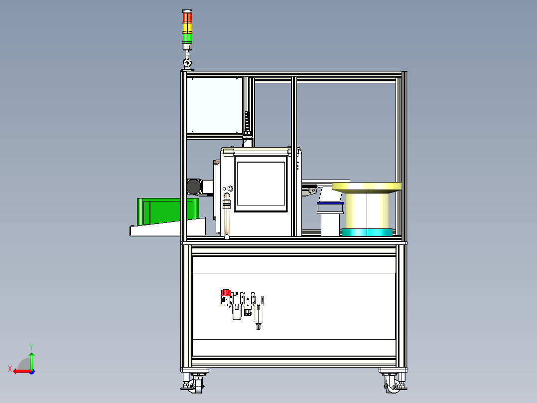 自动打码机后视图
