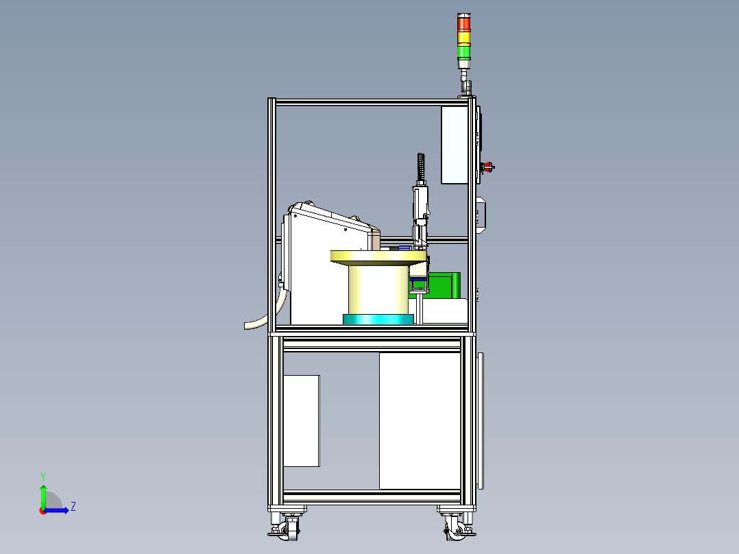 自动打码机左视图