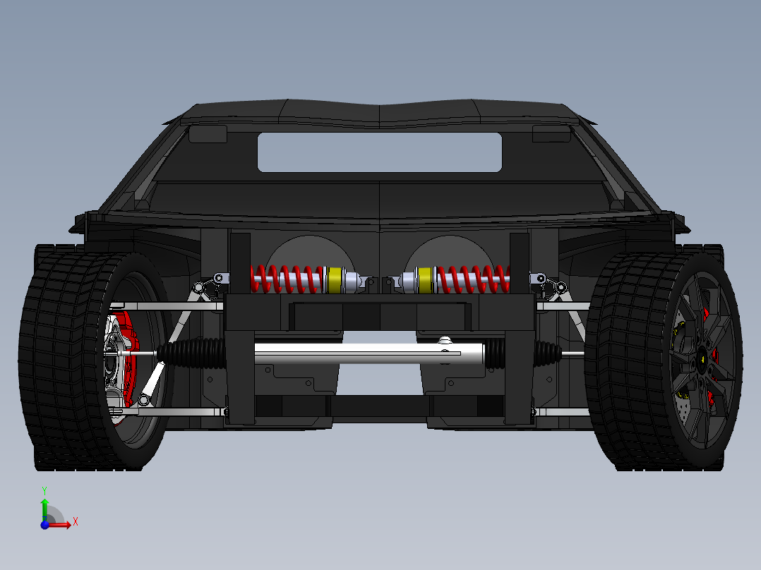 兰博基尼阿文塔多滚动底盘-sw前视图