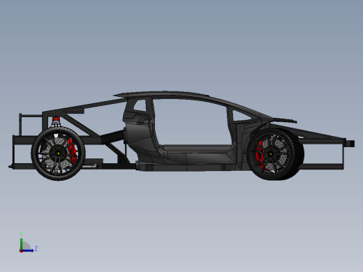兰博基尼阿文塔多滚动底盘-sw左视缩略图