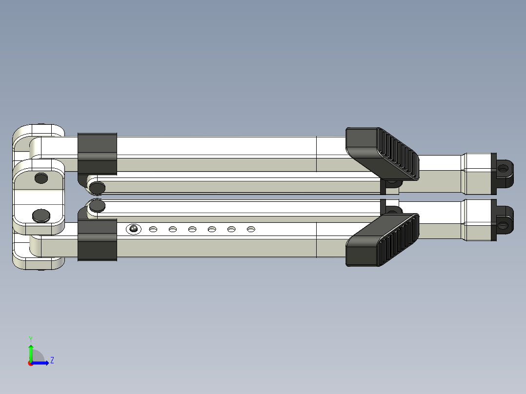 可折叠的椅子左视图