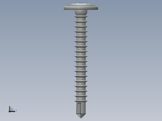 紧固件-Drill-Tip Saucer Screw-01左视缩略图