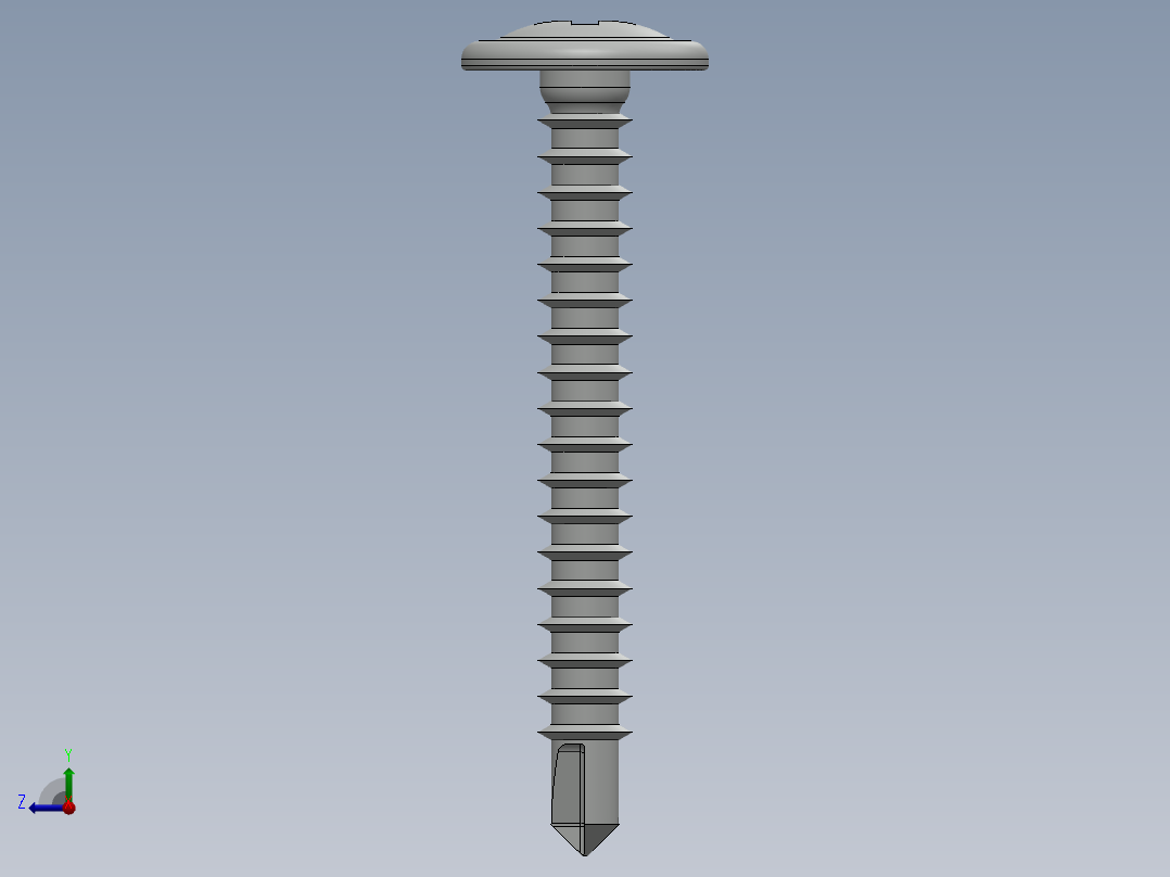 紧固件-Drill-Tip Saucer Screw-01右视图