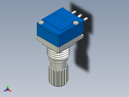 无源元件封装-PTD901-XX15K正等轴测缩略图