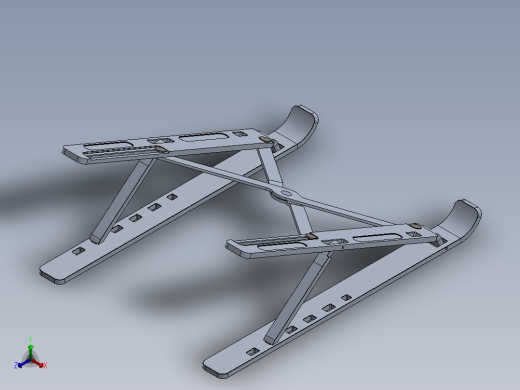 笔记本电脑支架正等轴测缩略图