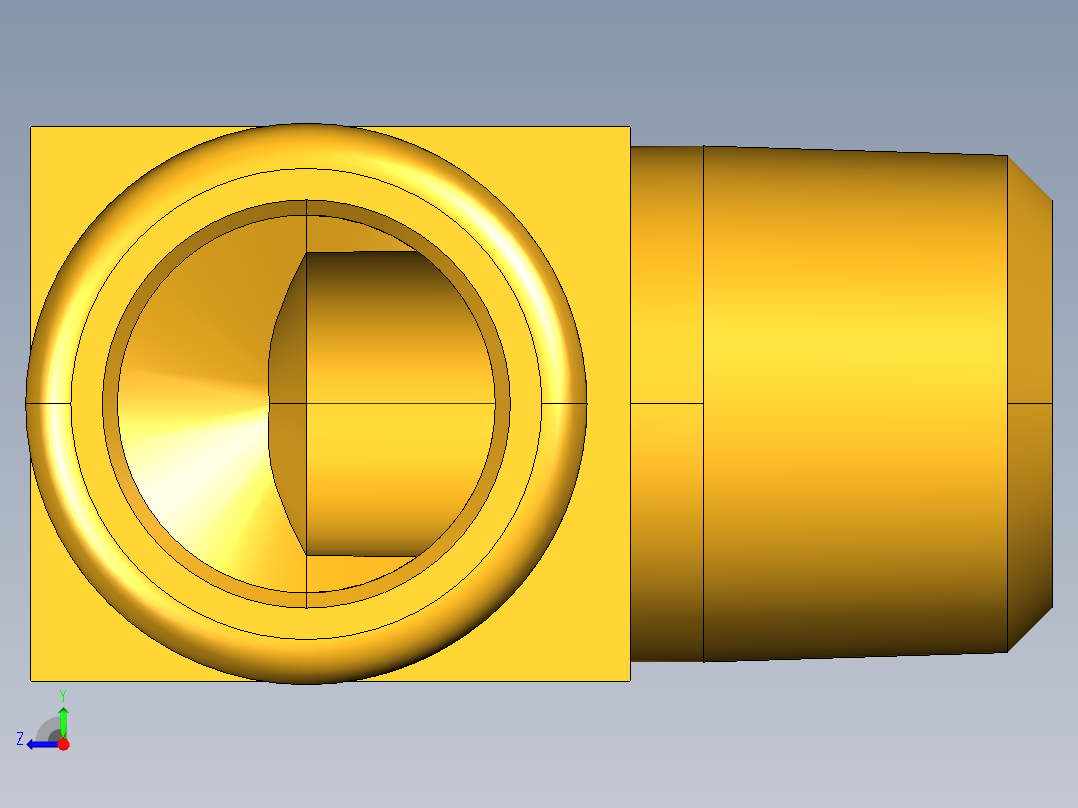 倒齿式工业管接头Beaded Hose Barb 90Deg Elbow Tube to Male Pipe 269HB-10-6右视图