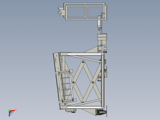 轨道升降车俯视缩略图