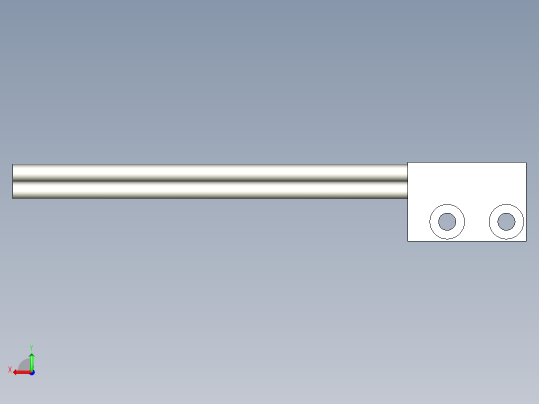 支架光纤_漫反射型FR-W17后视图