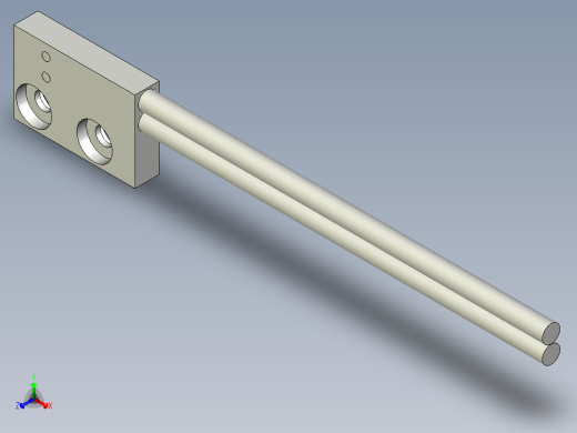 支架光纤_漫反射型FR-W17正等轴测缩略图