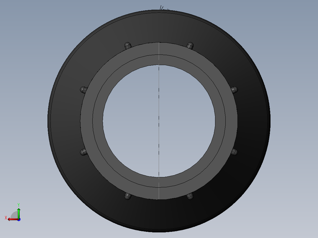 PVC管件-1.5in Check Valve后视图