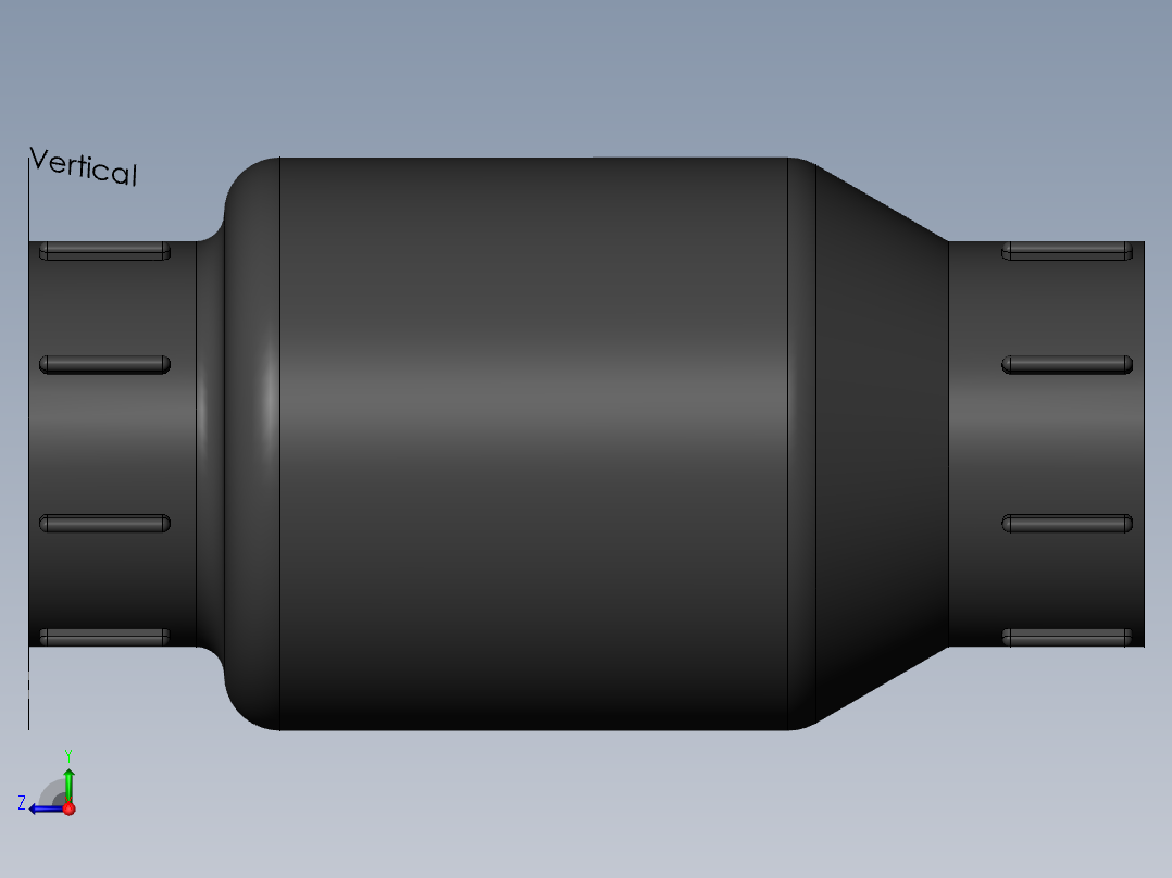 PVC管件-1.5in Check Valve右视图