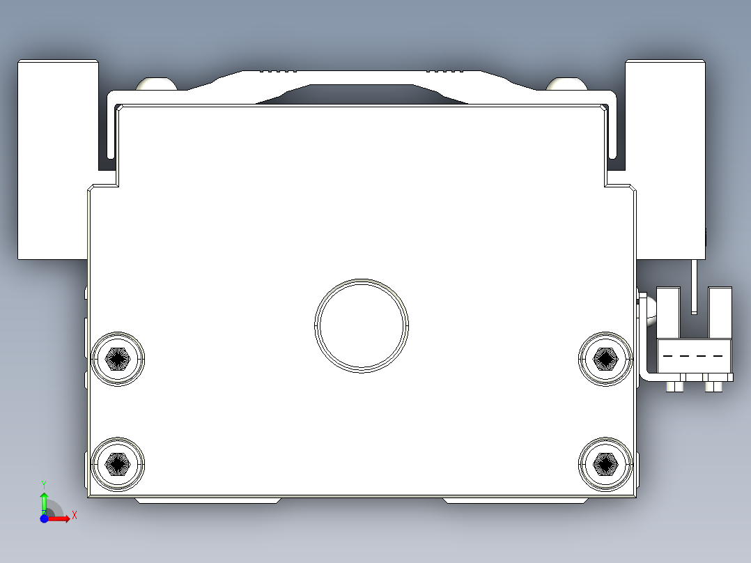 TPA-KNR-100E-2020C-L700A1-M-H40-N3线性模块铝制底座前视图