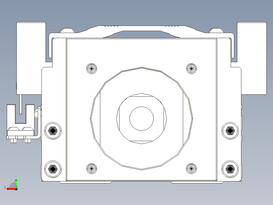 TPA-KNR-100E-2020C-L700A1-M-H40-N3线性模块铝制底座后视图