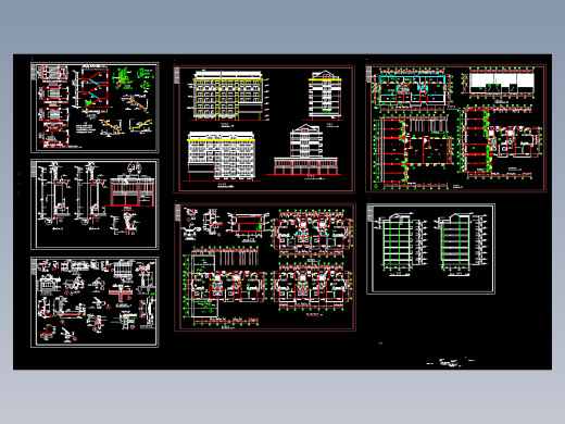 六层商住楼建筑图缩略图