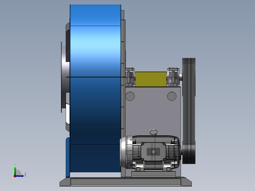 大鼓风机左视图