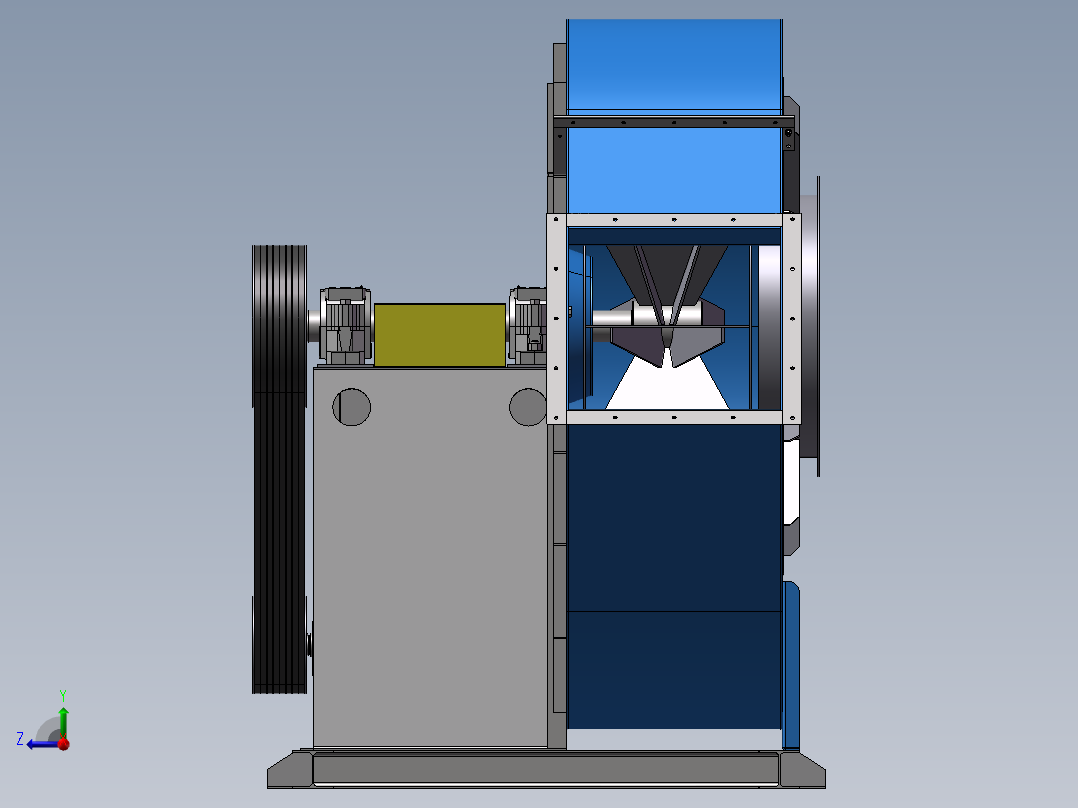 大鼓风机右视图