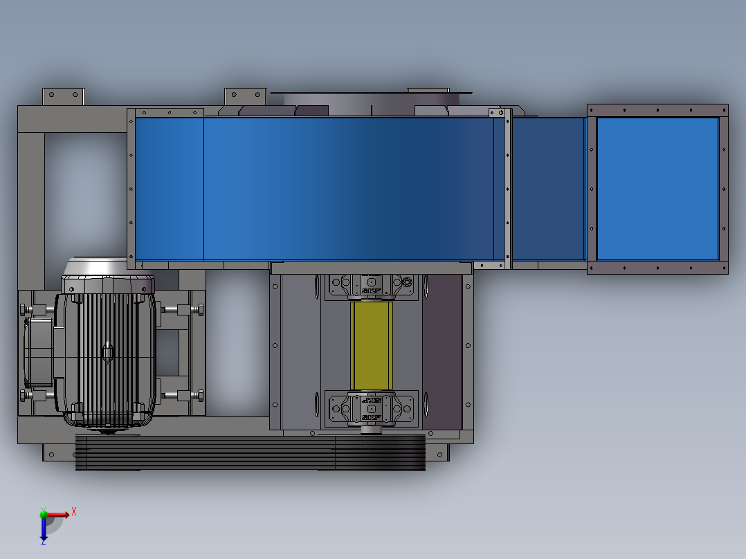 大鼓风机俯视图