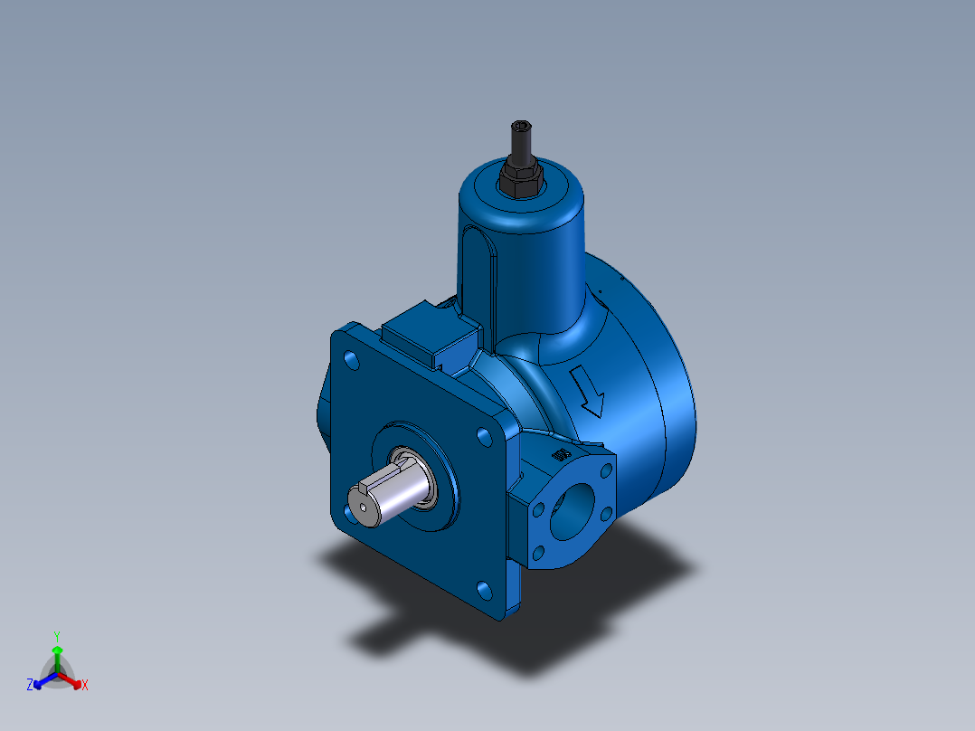 Continental Hydraulics-PVR50 Vane Pump液压元件正等轴测图