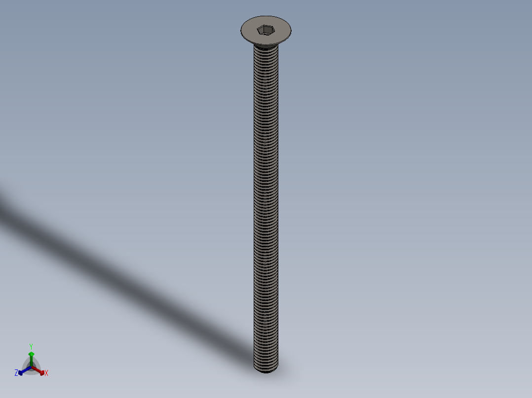 Screw_ISO_10642_M10x170_A2.SLDPRT正等轴测图