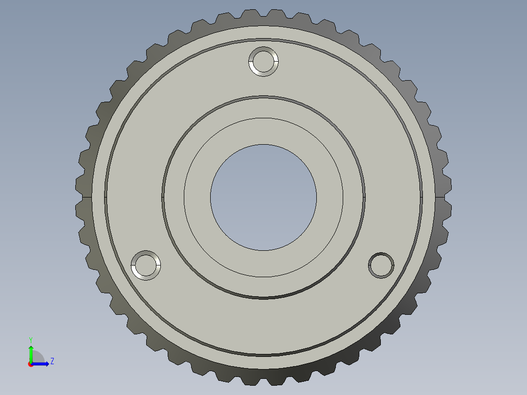 直锥齿轮左视图