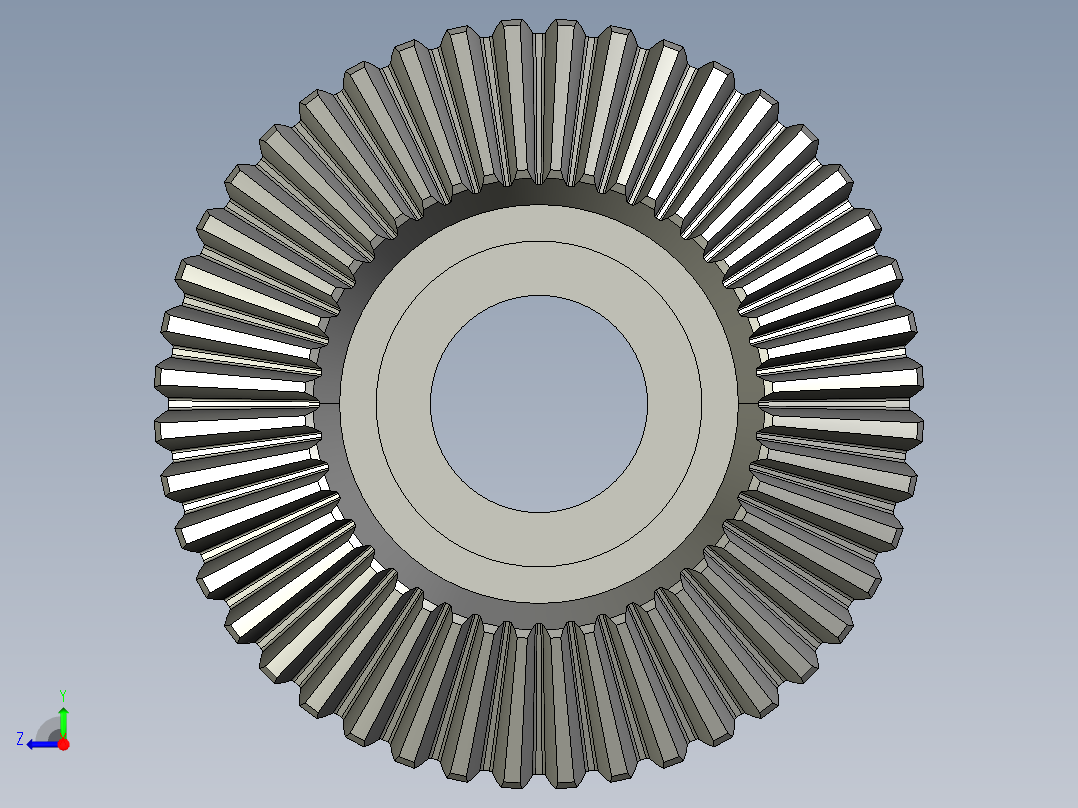 直锥齿轮右视图