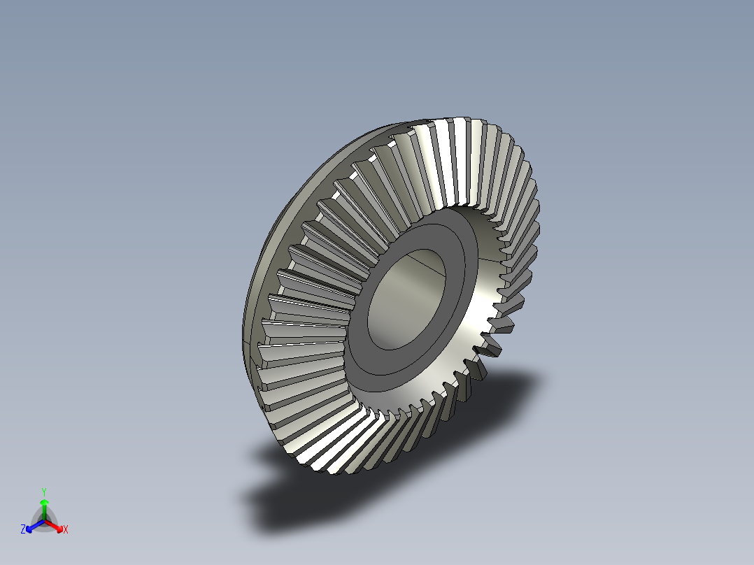 直锥齿轮正等轴测图