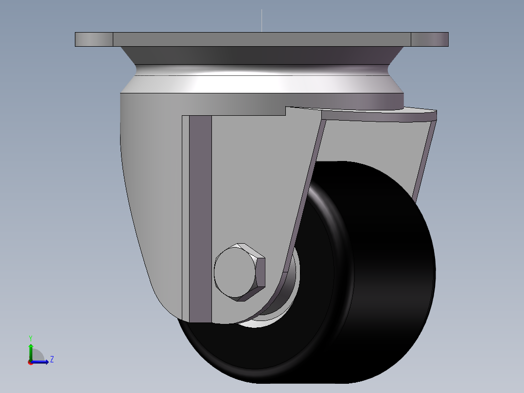 脚轮 米思米 CKZJ50-H左视图
