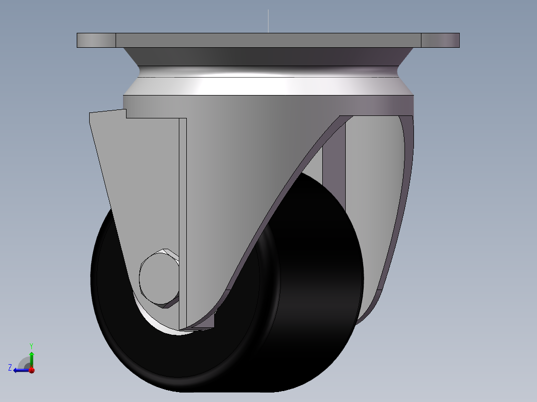 脚轮 米思米 CKZJ50-H右视图