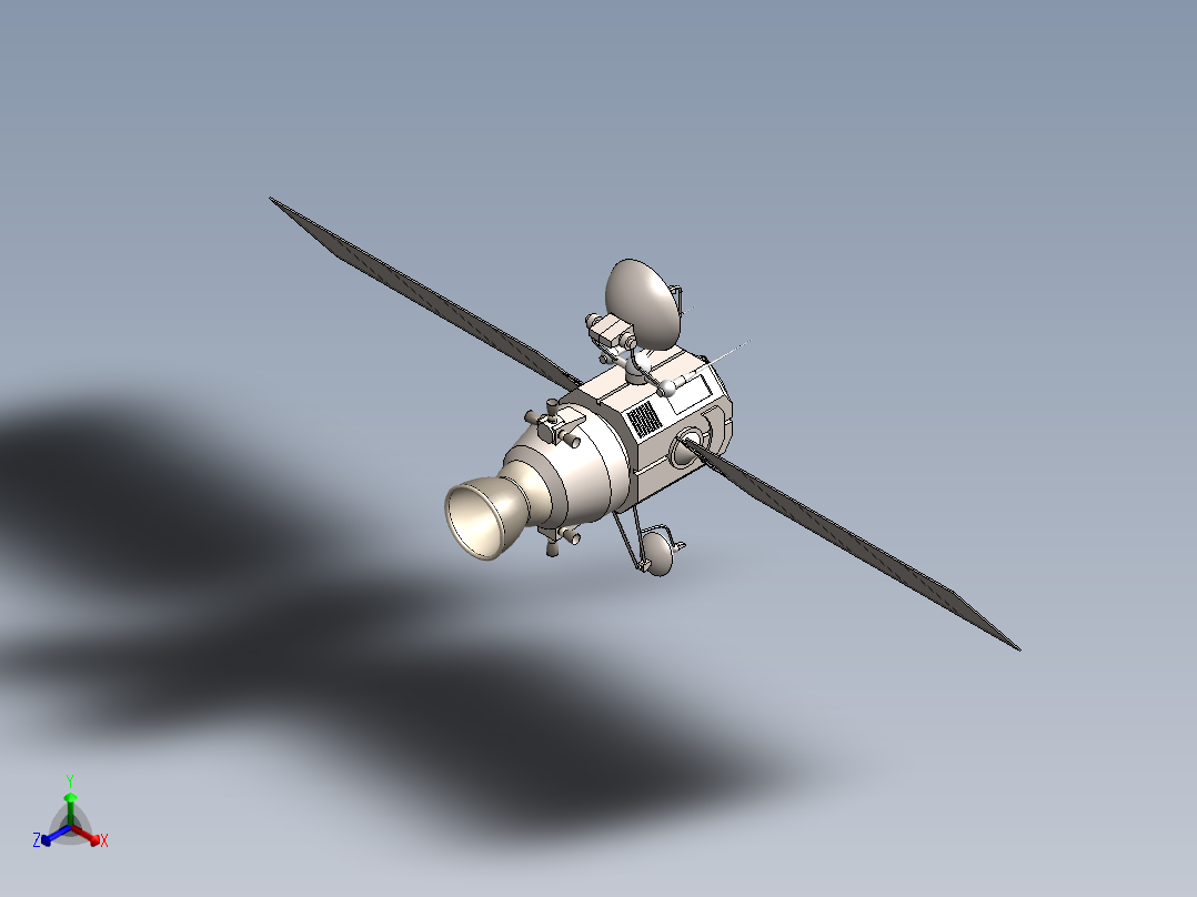 卫星、空间站(31)正等轴测图