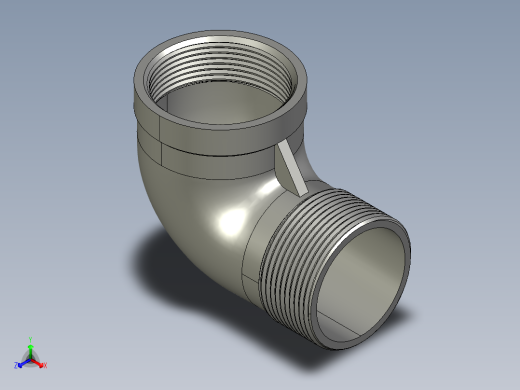 螺纹管弯头-等径内外丝 DN40
