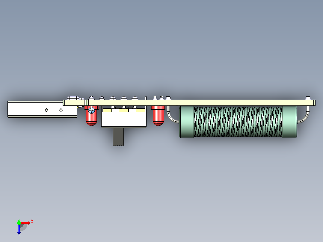 USB 放电负载电阻俯视图