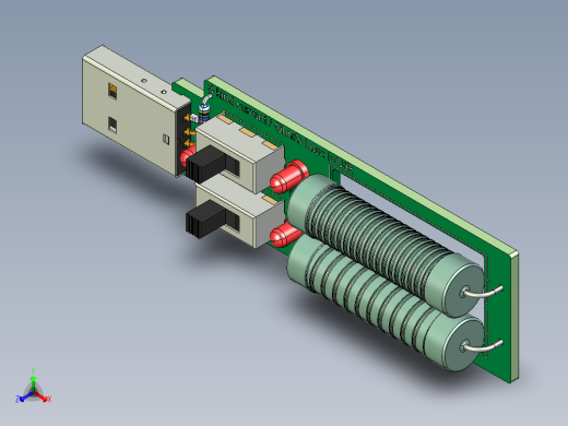 USB 放电负载电阻正等轴测缩略图