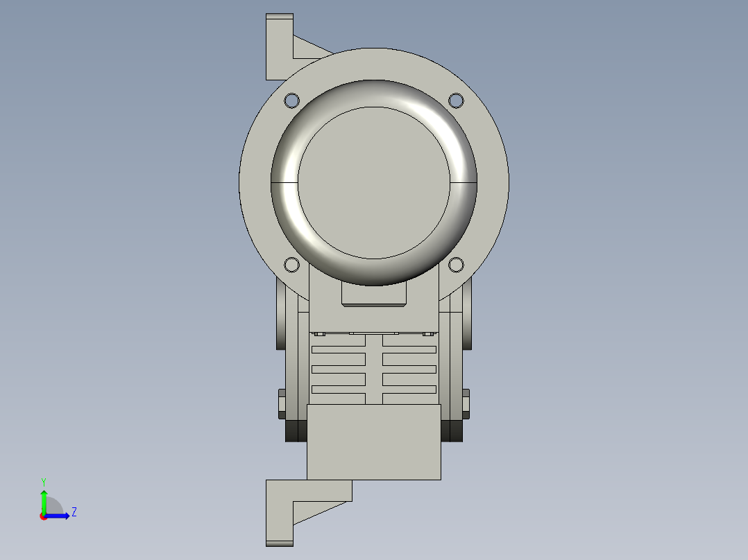 VPVDKO120-20-22KW变频电机带编码器A左视图