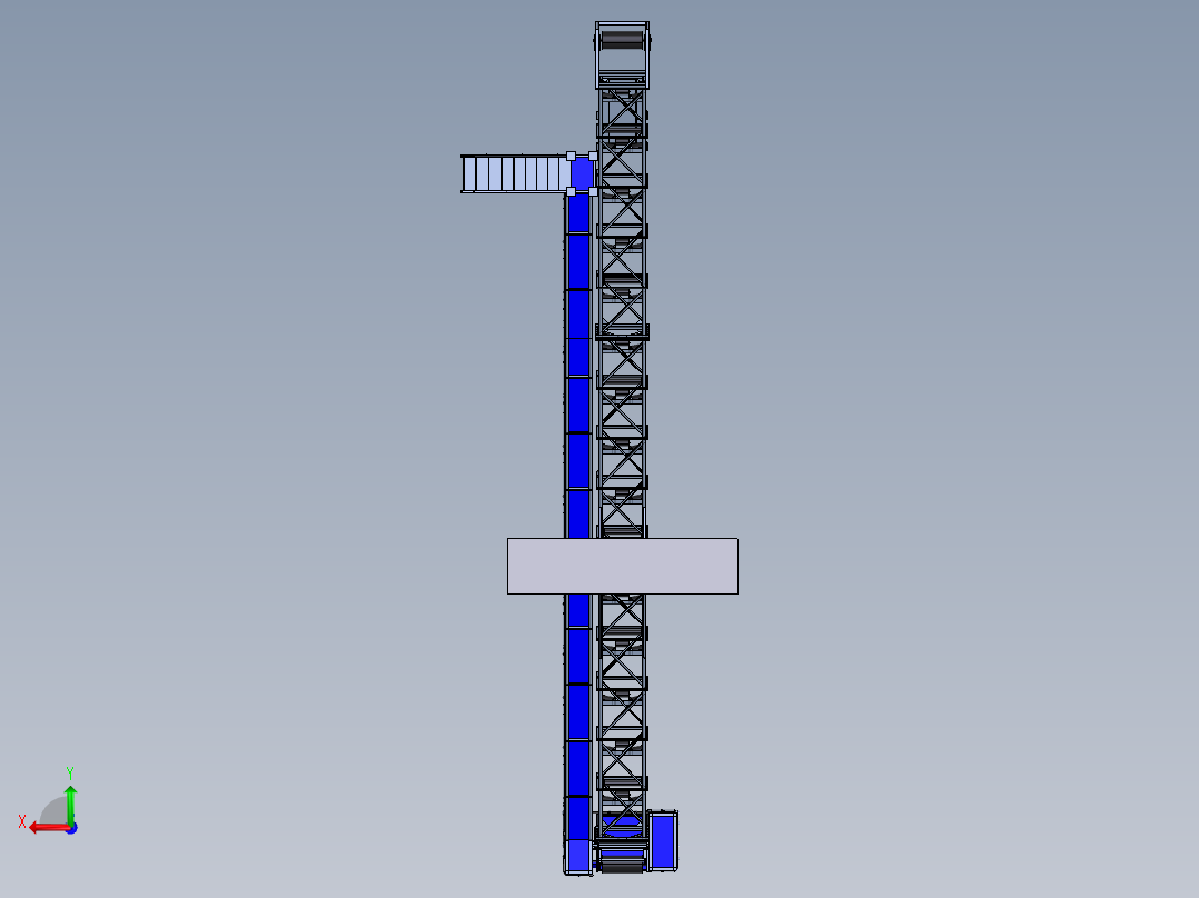 20米格构式输送机   step后视图