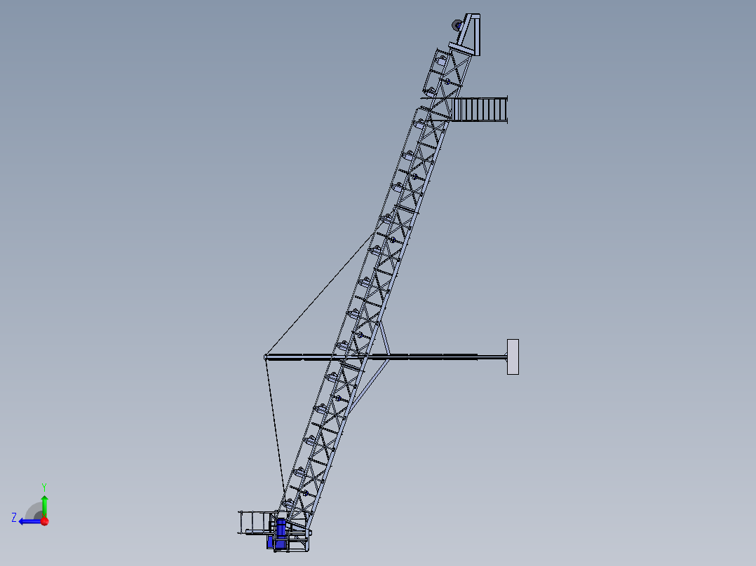 20米格构式输送机   step右视图