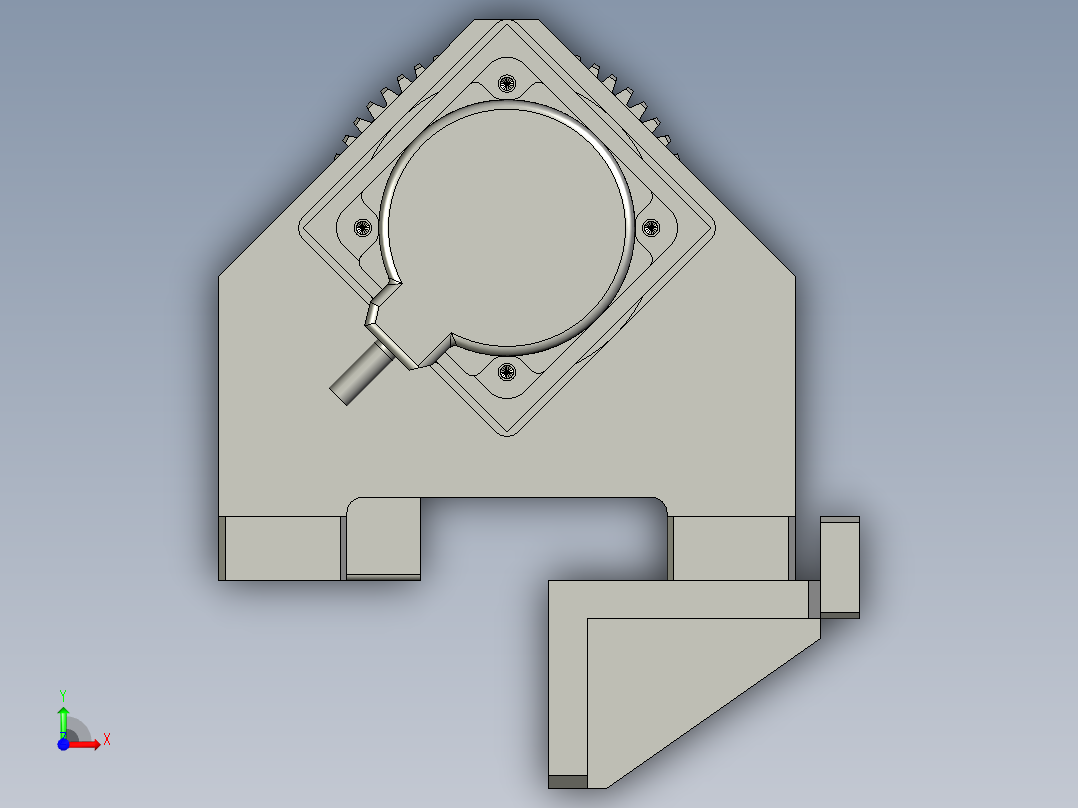YWP200K4-02-02-00换工位电机组件前视图