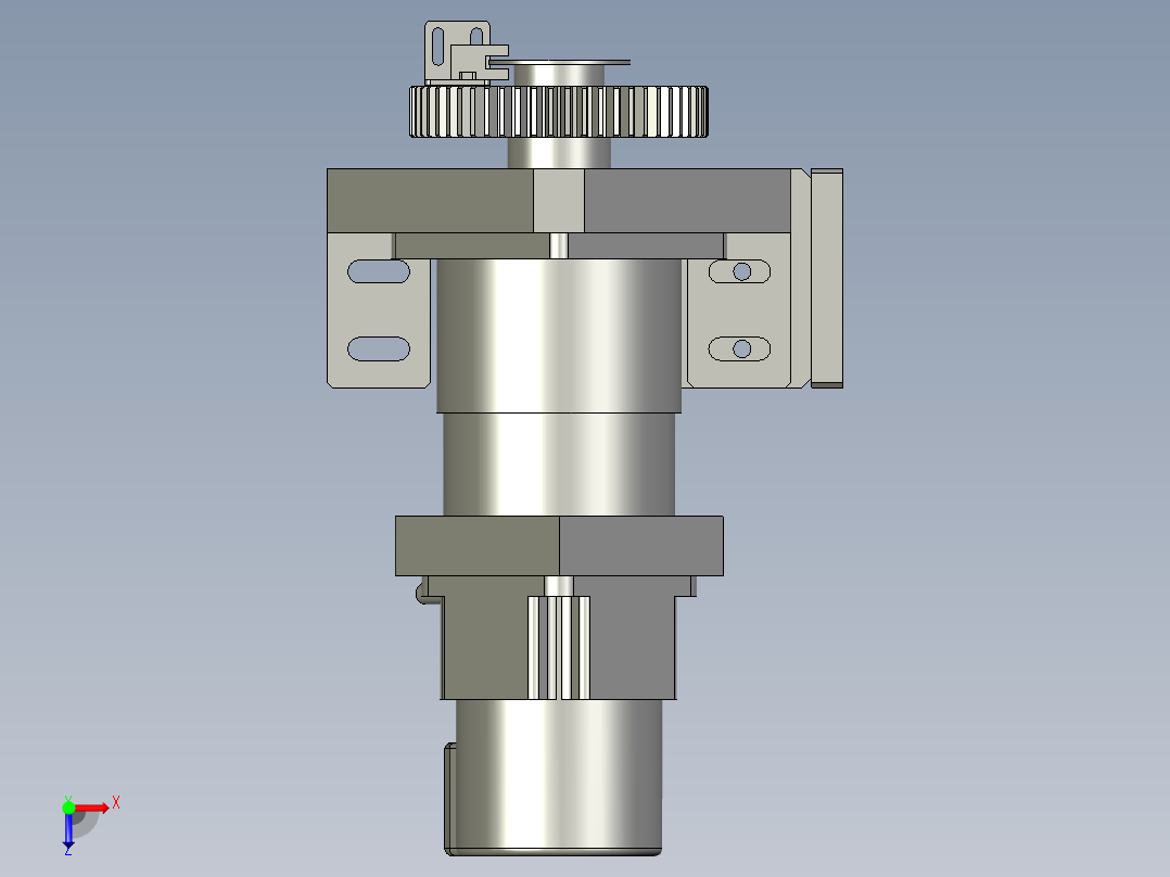 YWP200K4-02-02-00换工位电机组件俯视图