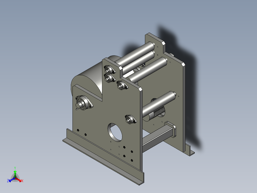 收纸卷筒的收卷设备