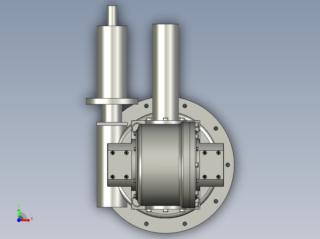 XTD01双回转组件前视图