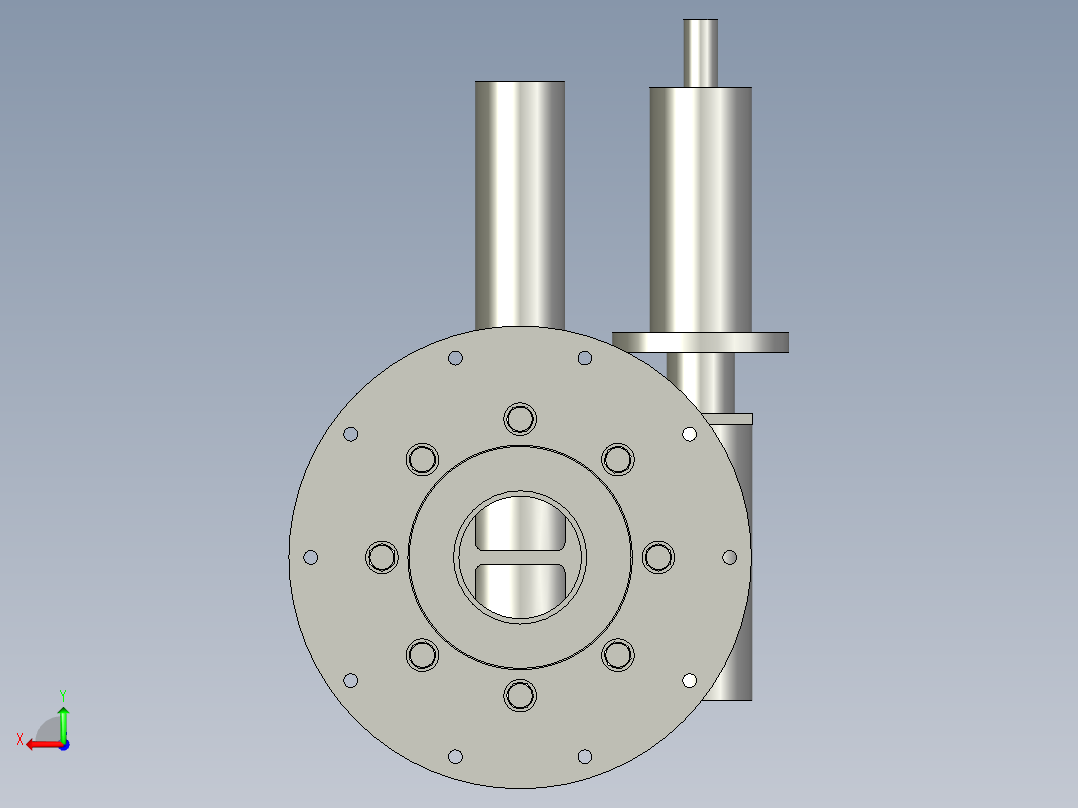 XTD01双回转组件后视图