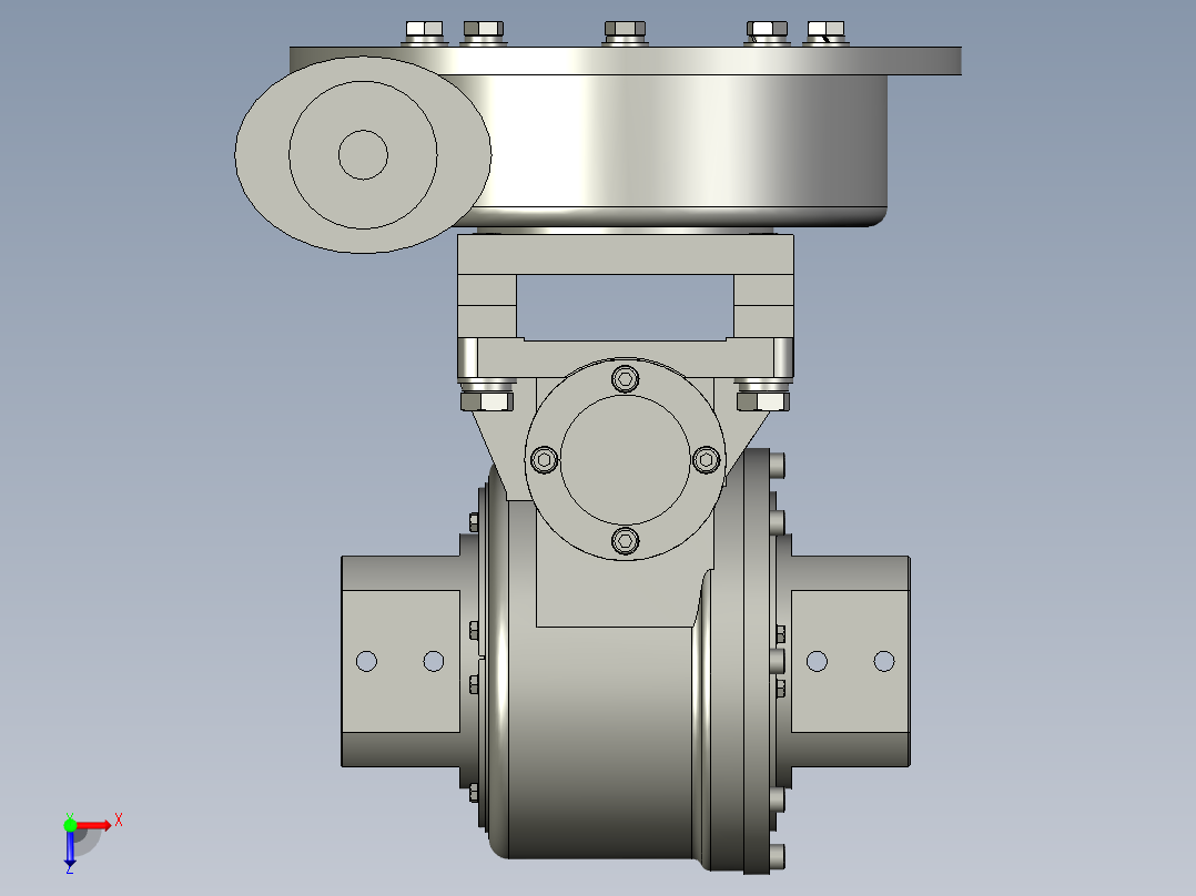 XTD01双回转组件俯视图
