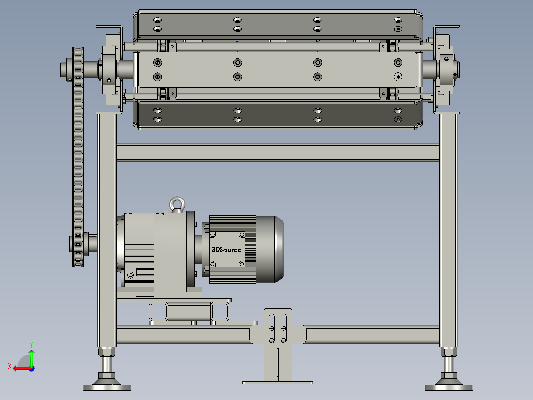 板链输送-副本后视图