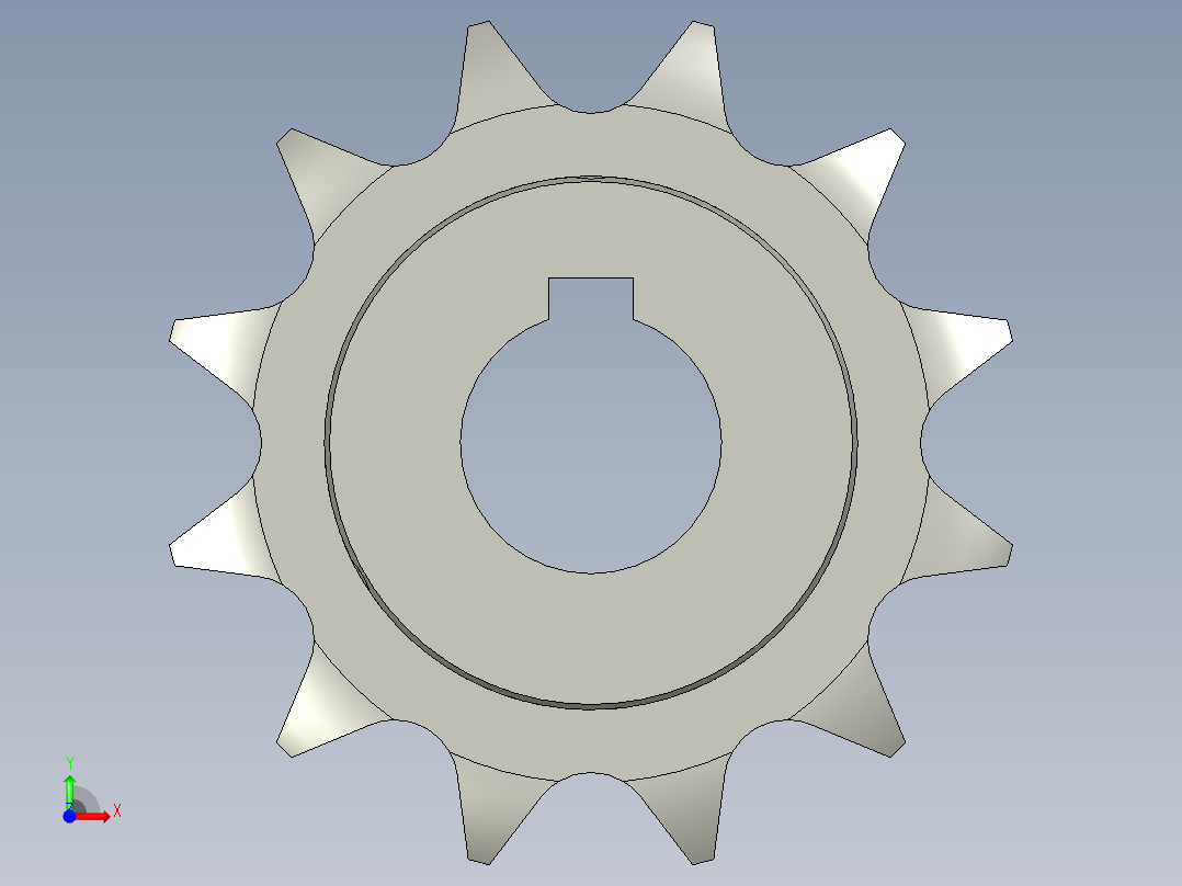 齿轮VLK02-60-12-D25前视图